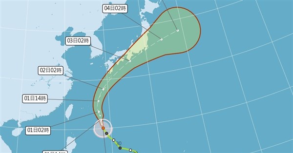 呉徳栄氏：台風「薔蜜」は中型台風へ、6/5から台湾は梅雨の本格期に