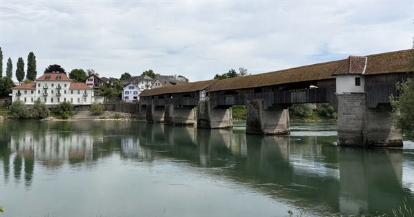 Europe's Longest Wooden Covered Bridge: Residents Walk Across the Rhine to Go Abroad