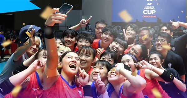 台湾女子バレーボール、アジアカップで銀メダル　蔡幼群・陳喬恩・林其蓉がベスト阵容に選出