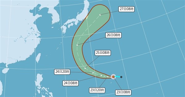 颱風無花果生成 對台無直接影響