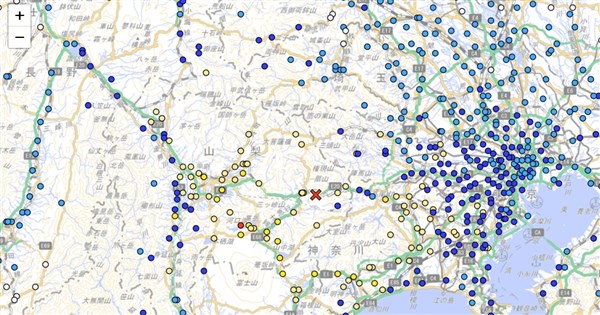 5.6 Magnitude Earthquake Strikes Yamanashi; Fujikawaguchiko Records Intensity 6 Lower