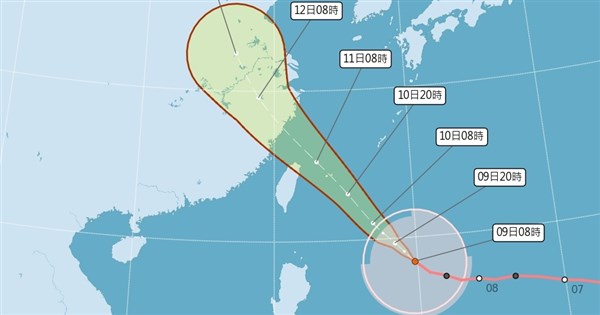 颱風巴威預計下午2時30分發海警 陸警範圍待觀察