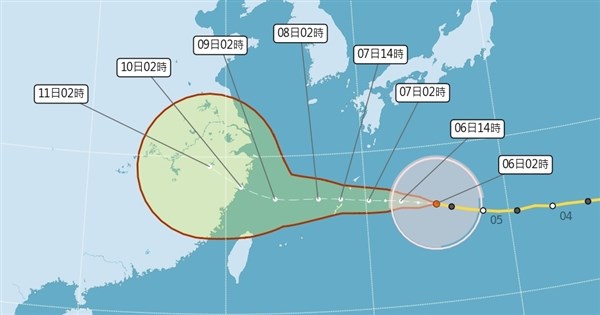 颱風白海豚路徑不確定性增 吳德榮:8日北轉角度為對台威脅關鍵