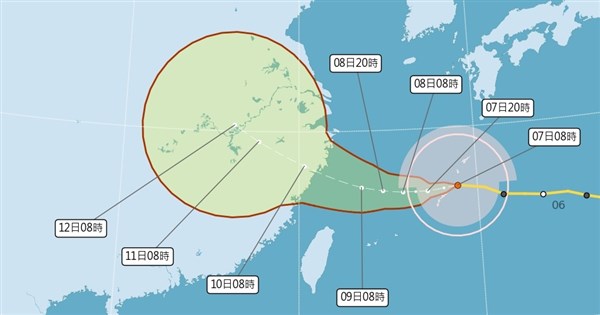 颱風白海豚靠近 預估下午2時30分發布海警