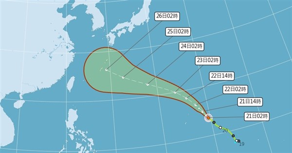 颱風沙德爾可能增為強颱 吳德榮:25日前防強降雨