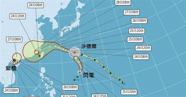 颱風閃電生成　對台無影響