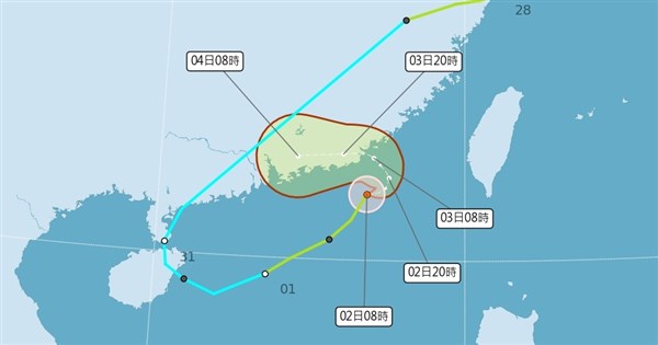 颱風沙德爾外圍環流影響 台東防豪雨、南部警戒大雨