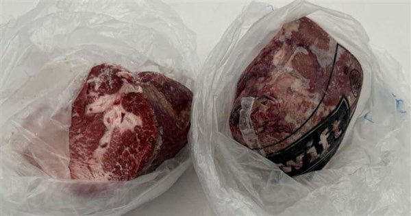 2批美國冷凍牛舌驗出寄生蟲　456公斤邊境退運銷毀