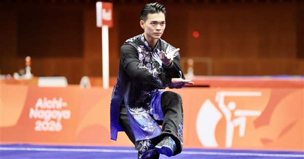亞運男子武術套路 孫家閎太極拳暫居第2太極劍力拚獎牌
