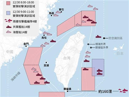中共軍演結束　國防部：仍有機艦擾應變區將適切應處