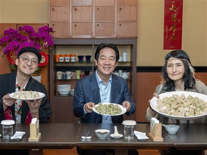 賴總統邀日本大胃王開箱總統府　款待百顆水餃[影]