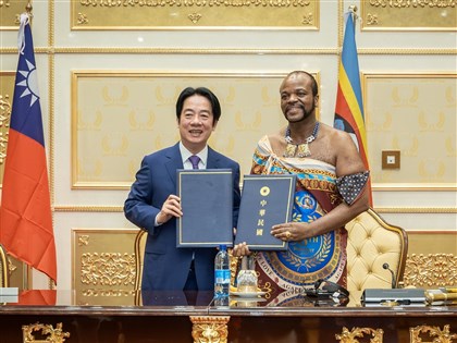 賴總統會史瓦帝尼國王　台史簽署聯合公報深化合作