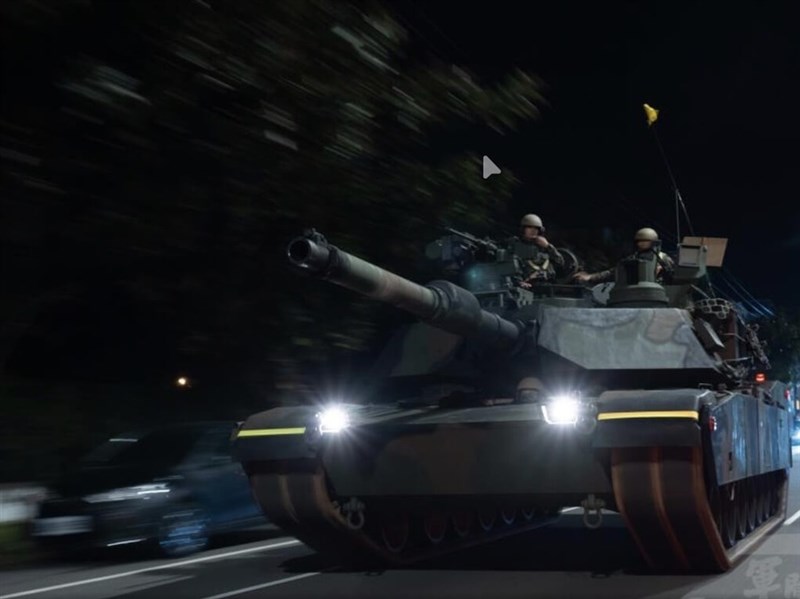 M1A2T首次戰備偵巡　行駛新竹道路演練重要目標防護