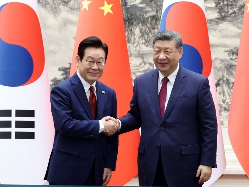 隔2個月再會晤習近平　李在明：韓中關係恢復元年