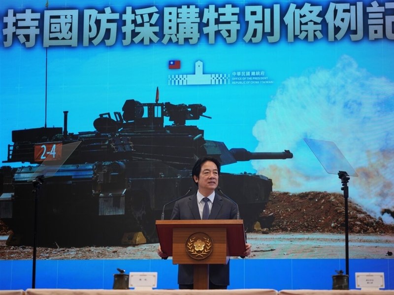 總統籲朝野年後開議速審國防特別條例　確保武器交付【全文】