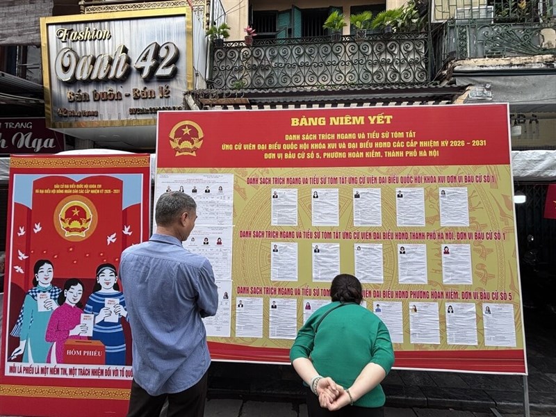 越南民眾5年一度投票喊開心 盼選出有利國家代表