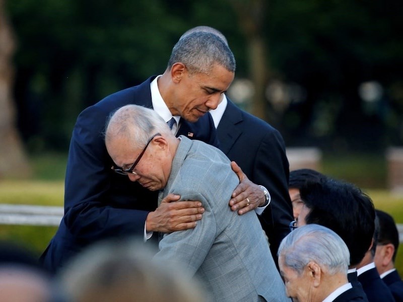 日本原爆倖存者森重昭88歲逝世　與歐巴馬相擁成經典畫面