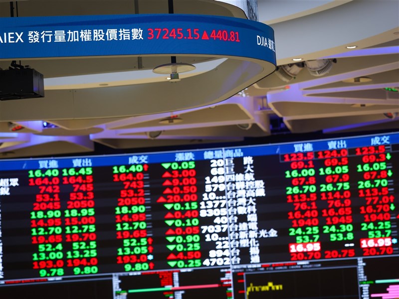 台積電尾盤翻黑　台股創高壓回37000點得而復失