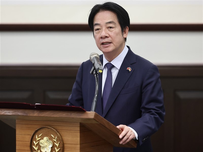 賴總統：台灣永遠不能放棄　因為放棄就被中國併吞