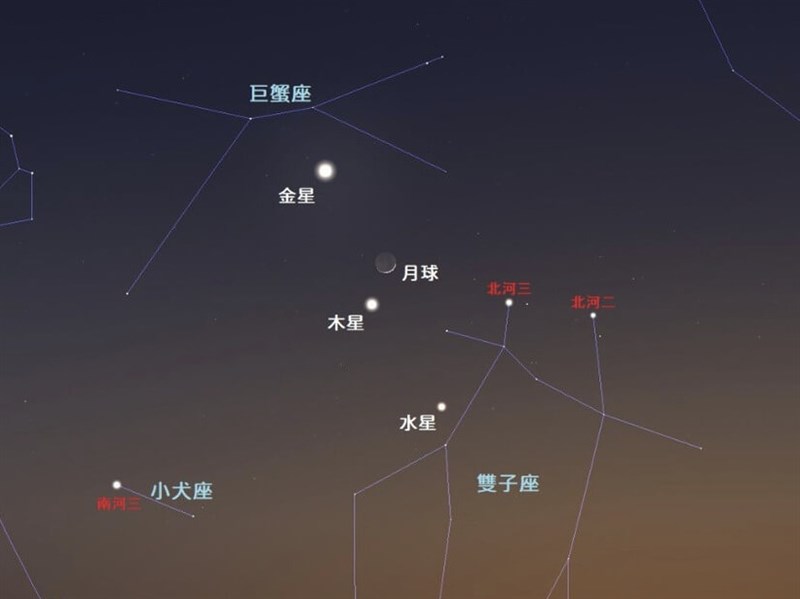 2大觀水星日將至 6/16日東大距、6/17三星伴月