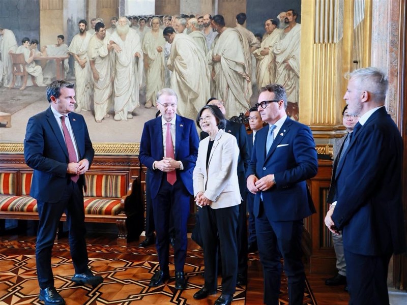 走進義大利參議院　蔡英文：台義交流一步步深化